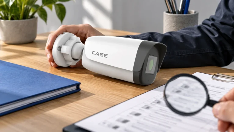 FCC Covered List and the 2026 Component Rule: Installer Checks (Compliance, Documentation & Privacy) CASE camera and device inventory sheet during a regulatory-document review.