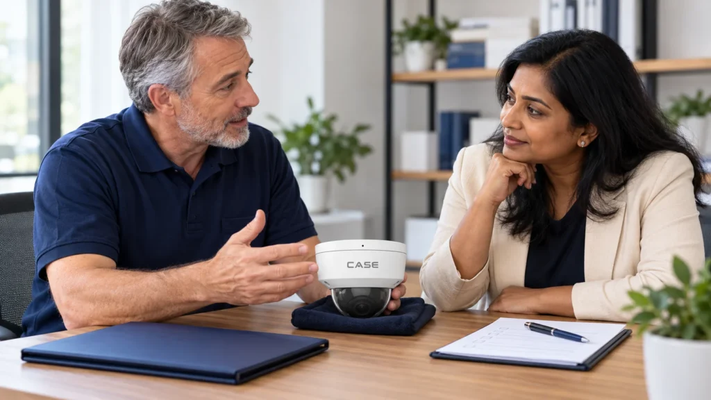 “I Found It Cheaper Online”: A Clear, Channel-Protected Answer (CASE Product Spotlights) Installer explaining equipment selection and service scope to a business customer.