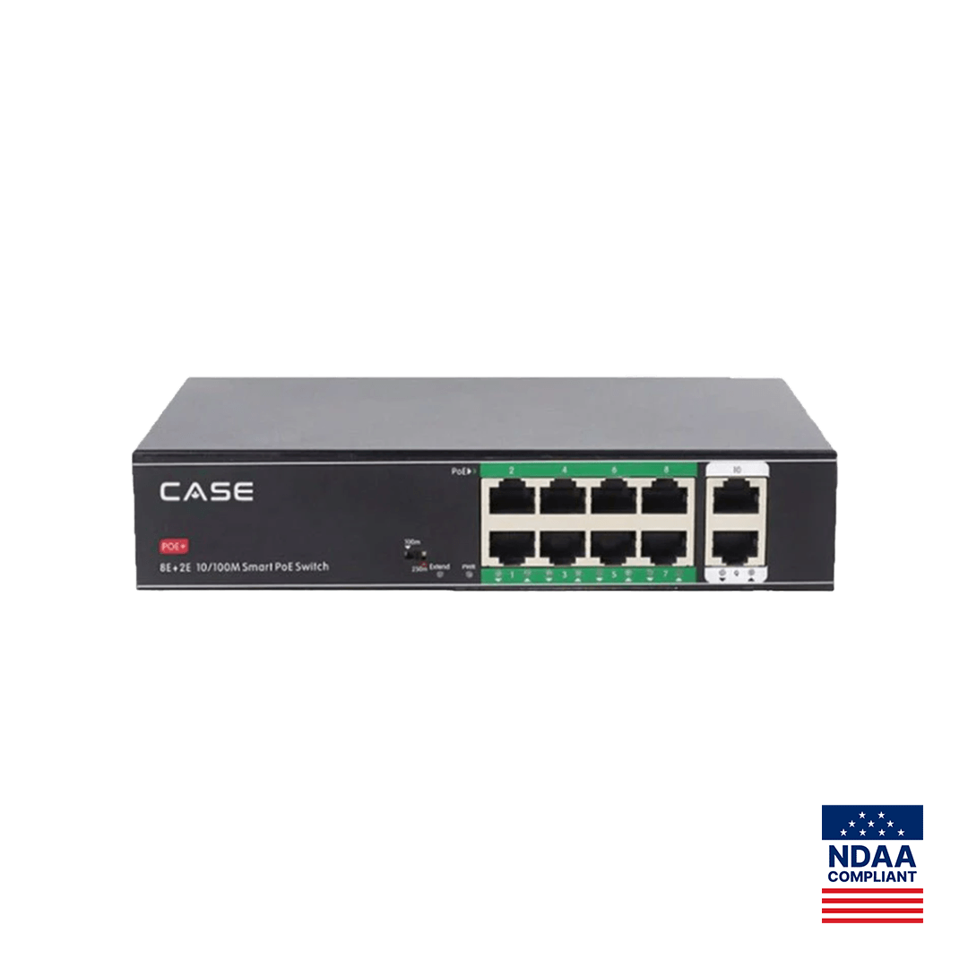 CASE CS-H1108PLS — 8-Port PoE Switch with 250m Extend Mode